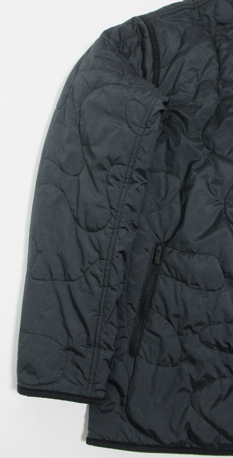 Thumbnail: Lululemon Insulated Quilted Jacket Heathered Black PrimaLoft, Stretch Glyde 4