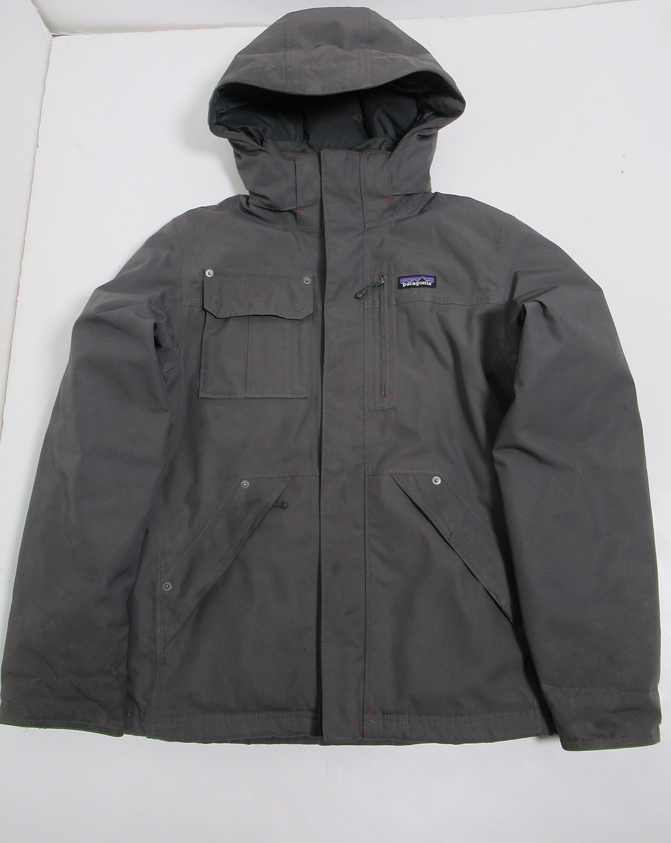 Thumbnail: Patagonia Men's Wanaka Down Jacket Forge Grey W/Classic Red 28472FA15 Size S