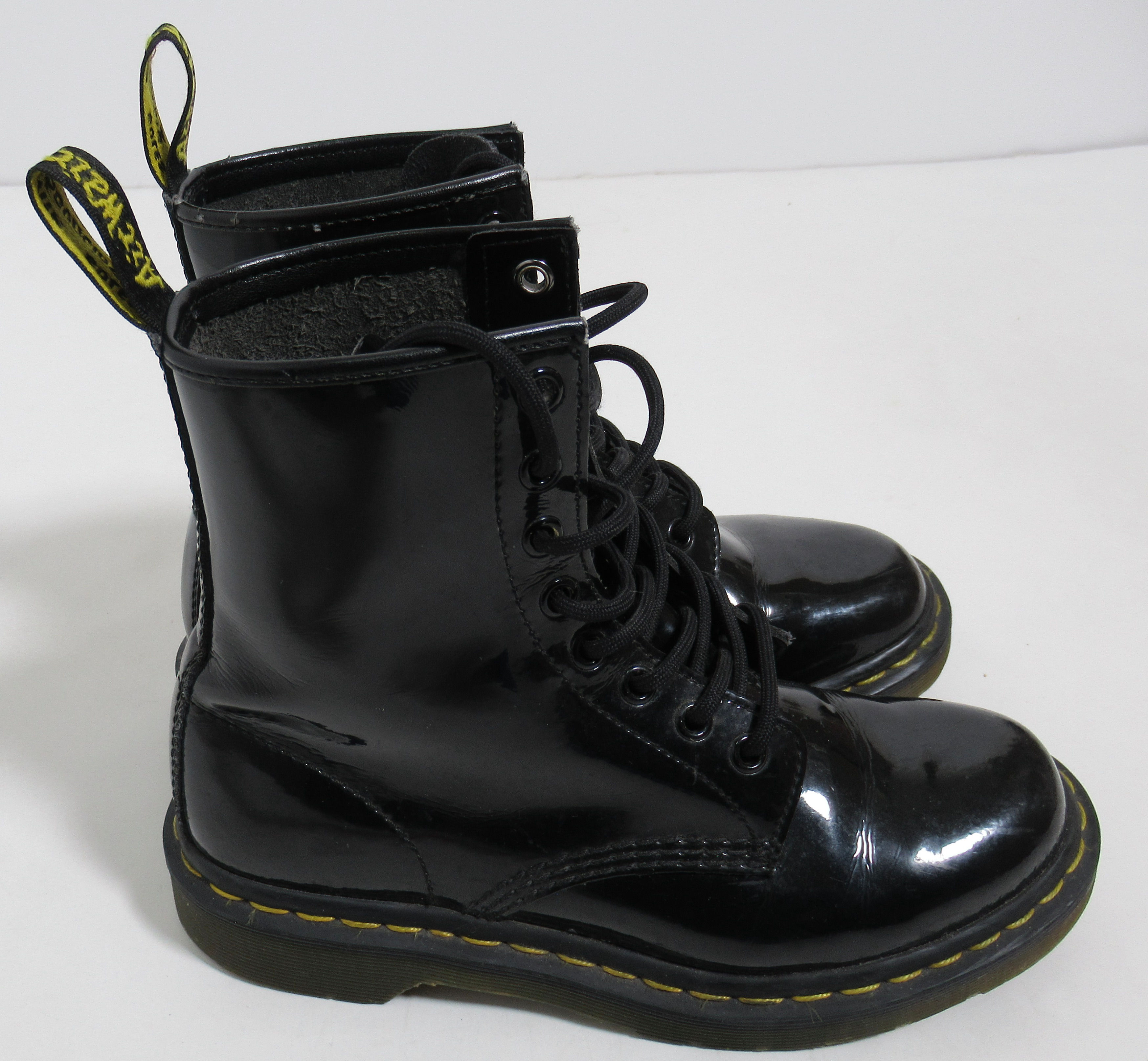 Dr Martens Women's 1460 Patent Leather Boots Black Lamper Size 6 US L 4 UK