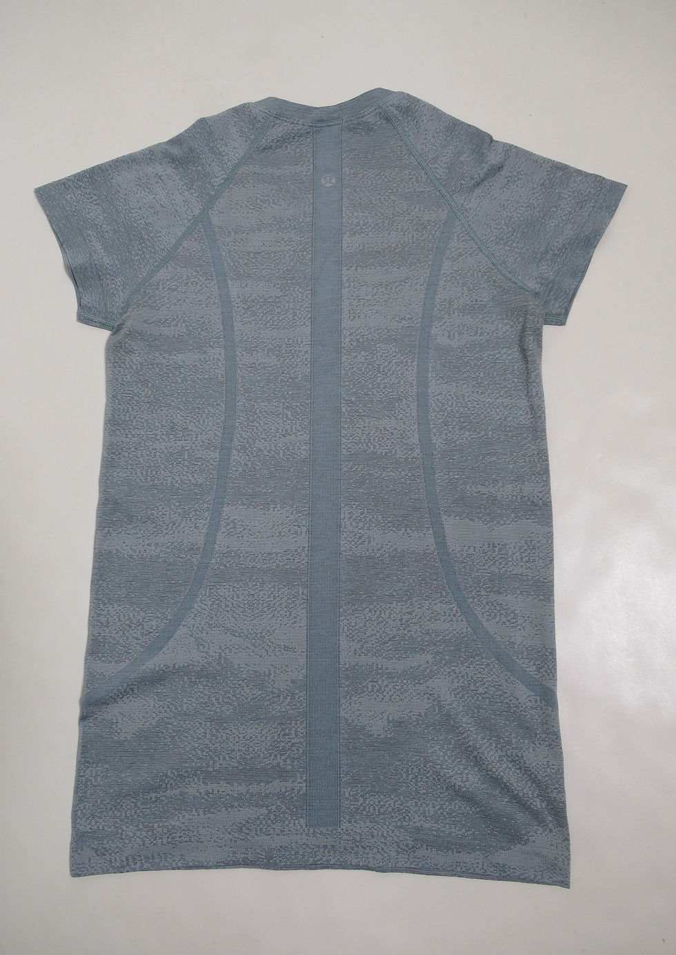 Thumbnail: Lululemon Swiftly Speed Short Sleeve Aqua Smoke / White / Cadet Blue / Smokey 6