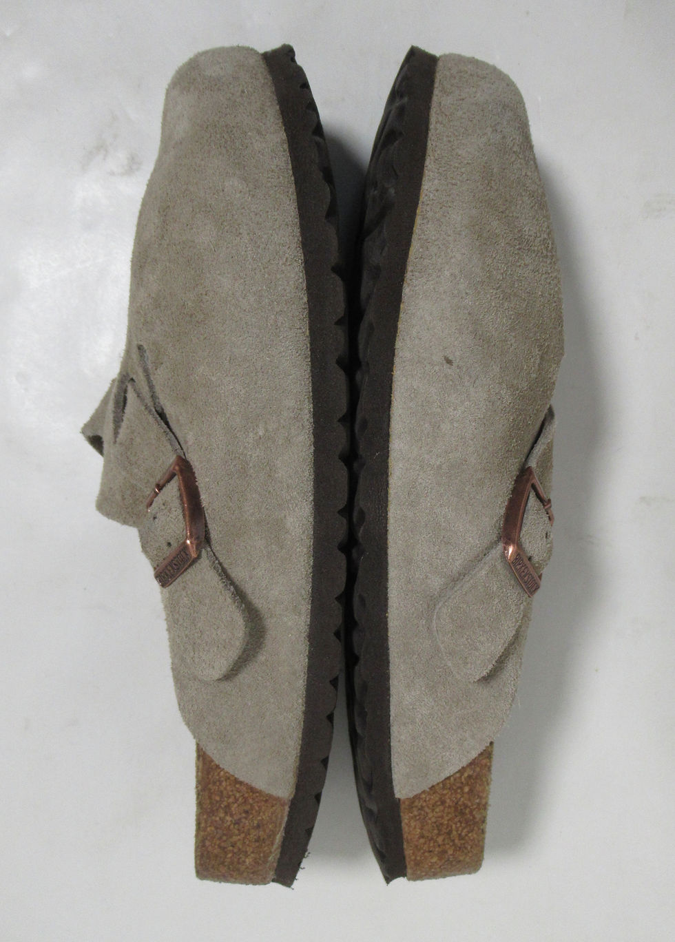 Thumbnail: Birkenstock Boston Soft Footbed Suede Leather Taupe 7 US M / 9 US L / 6 UK