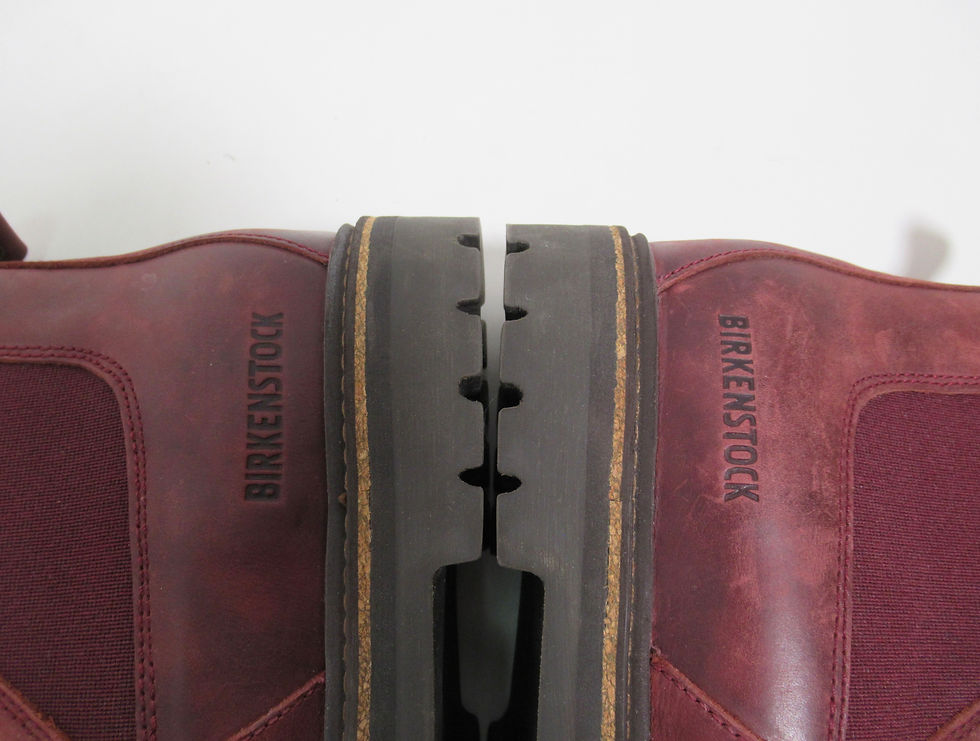 Thumbnail: Birkenstock Unisex Stalon Chelsea Leather Boots Maroon Size 8 M / 10 L / 41 EU
