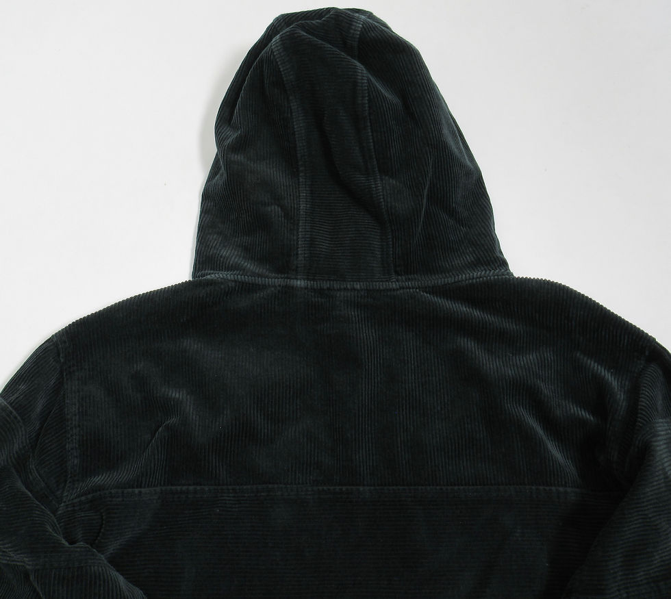Thumbnail: Kith Men's Corduroy Double Pocket Hoodie Forest Green KH2213 Size XL