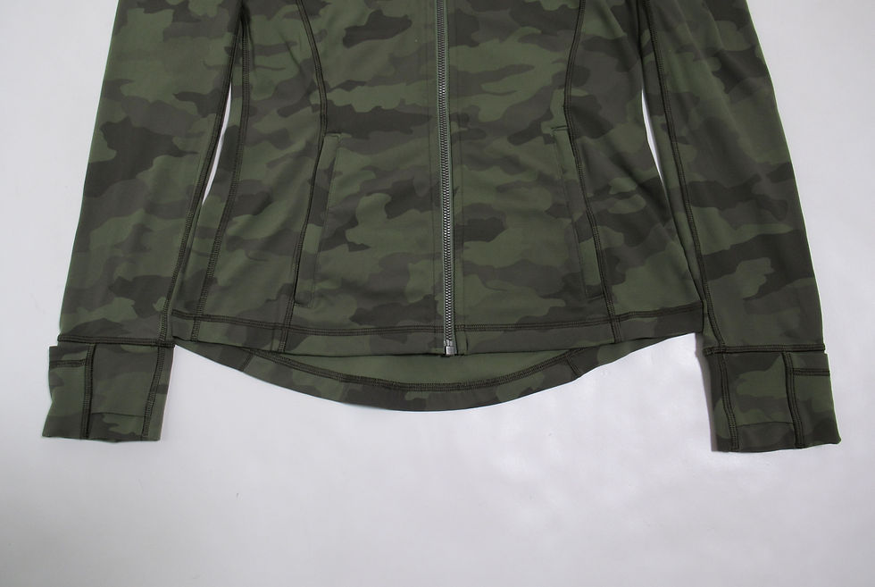 Thumbnail: Lululemon Hooded Define Jacket *Nulu Heritage 365 Camo Green Twill Multi Size 8