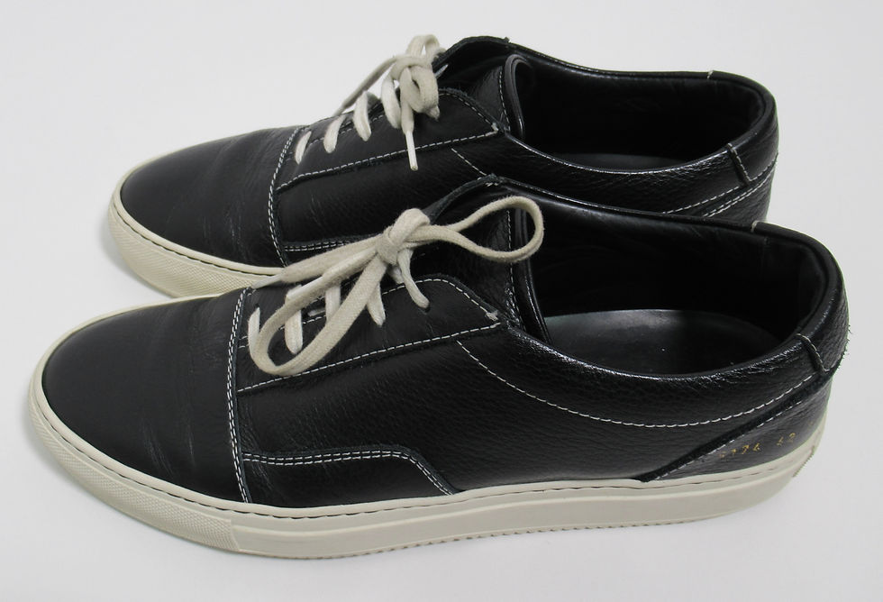 Thumbnail: Common Projects Men's 5 Hole Sneaker Shoes Black Size 9 US / 8 UK / 42 EUR