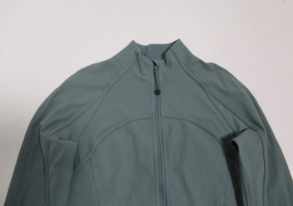 Thumbnail: Lululemon Women 's Ribbed Nulu Cropped Define Jacket Tidewater Teal Size 8