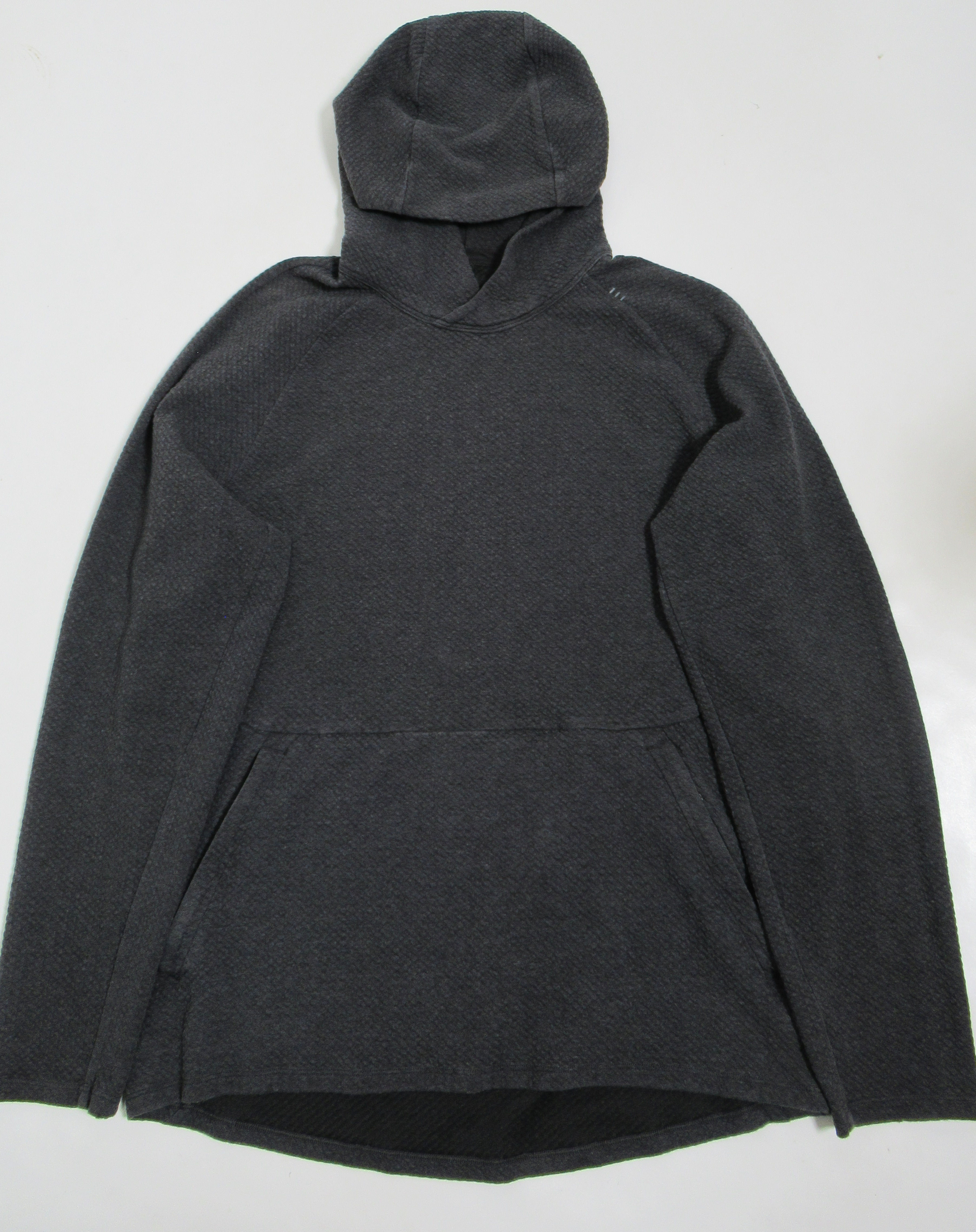 Lululemon Men's At Ease Hoodie Heathered Black / Black Knit Size L