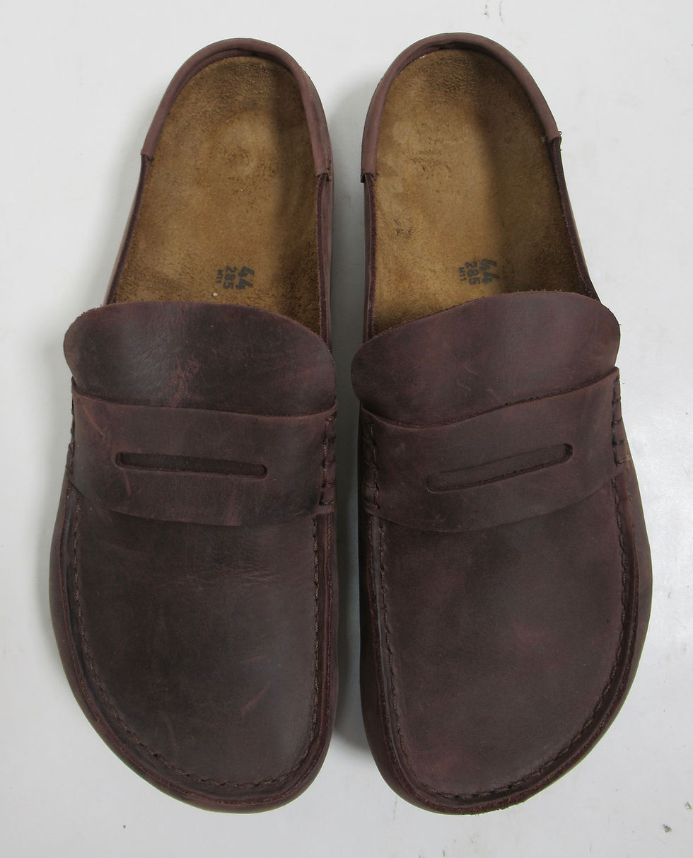Thumbnail: Birkenstock Men's Naples Wrapped Oiled Leather Habana Size 11 US/ 10 UK / 44 EU