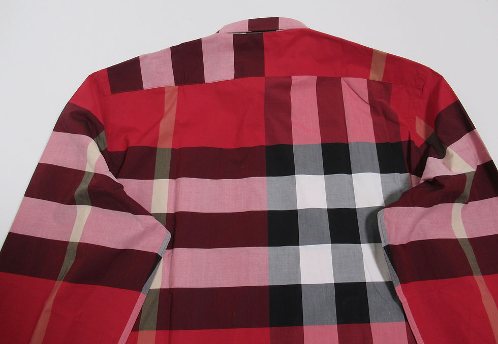 Thumbnail: Burberry London England Men's Check Cotton Shirt Red Size XXXL