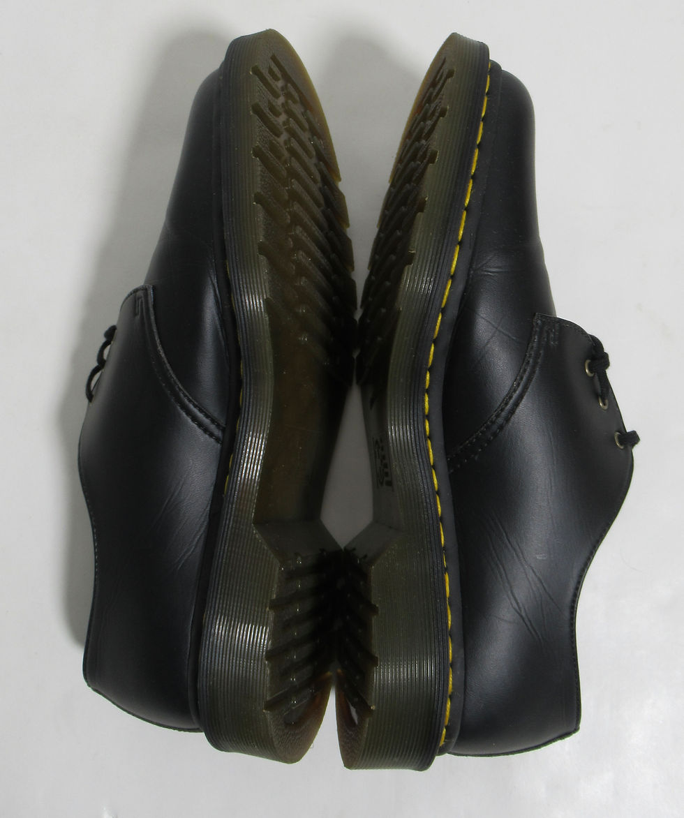 Thumbnail: Dr Martens Vegan 1461 Felix Oxford Shoes Black Felix Rub Off Size 11 USM / 12USL