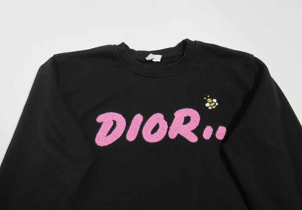 Thumbnail: Dior x Kaws Men's Crewneck Sweatshirt Black Size XL Slim 2019 Released