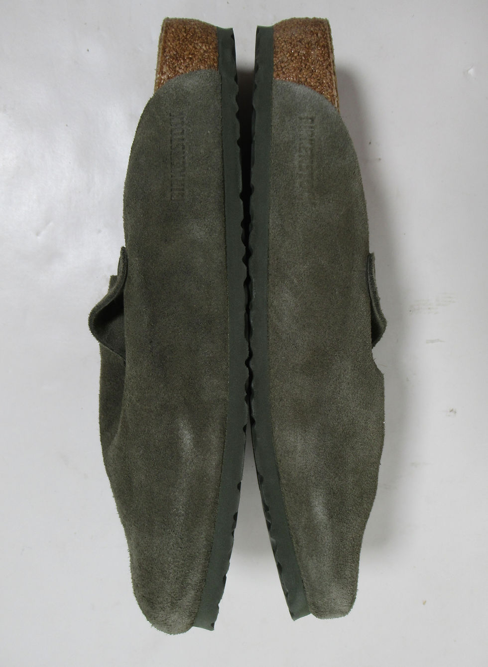 Thumbnail: Birkenstock Men's Boston Suede Leather Thyme 13 M / 11 UK / 46 EU