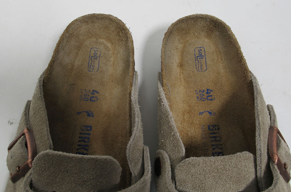 Thumbnail: Birkenstock Boston Soft Footbed Suede Leather Taupe 7 US M / 9 US L / 6 UK