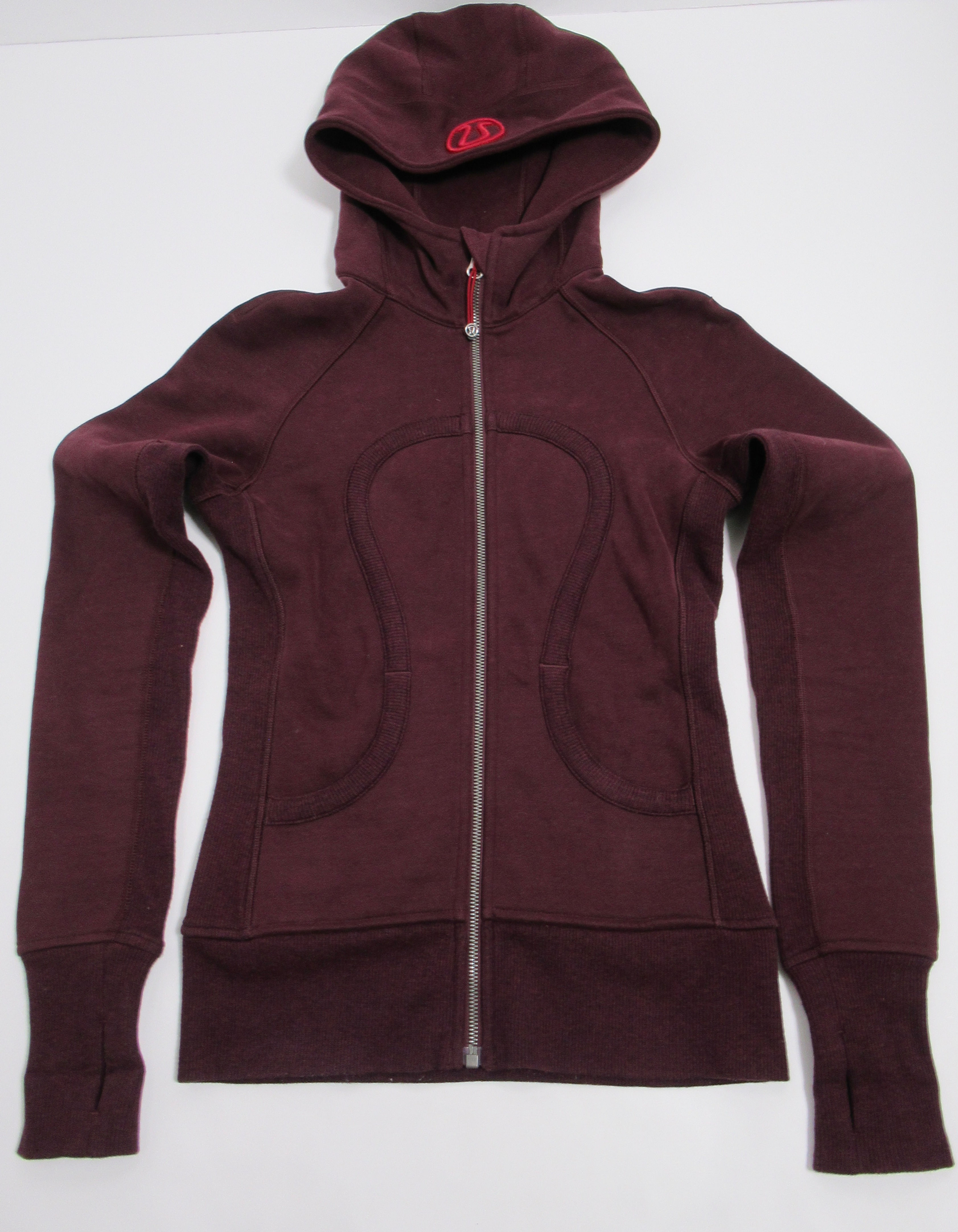 Lululemon Scuba Hoodie *Classic Cotton Fleece Heathered Bordeaux Drama Size 2