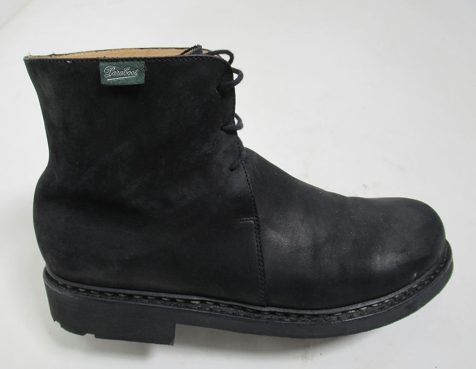 Thumbnail: Paraboot Men's Lace Up Leather Boot Paratex Soles Black 7.5 US / 6.5 UK / 40 EU