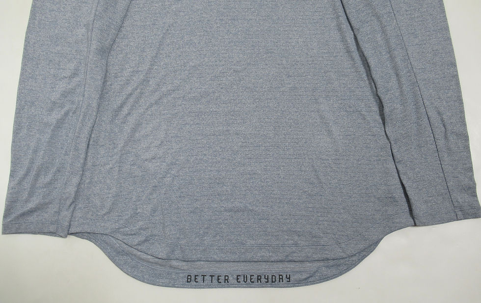 Thumbnail: Lululemon Men's Drysense Training Hoodie Heathered Chambray Size L Silverescent