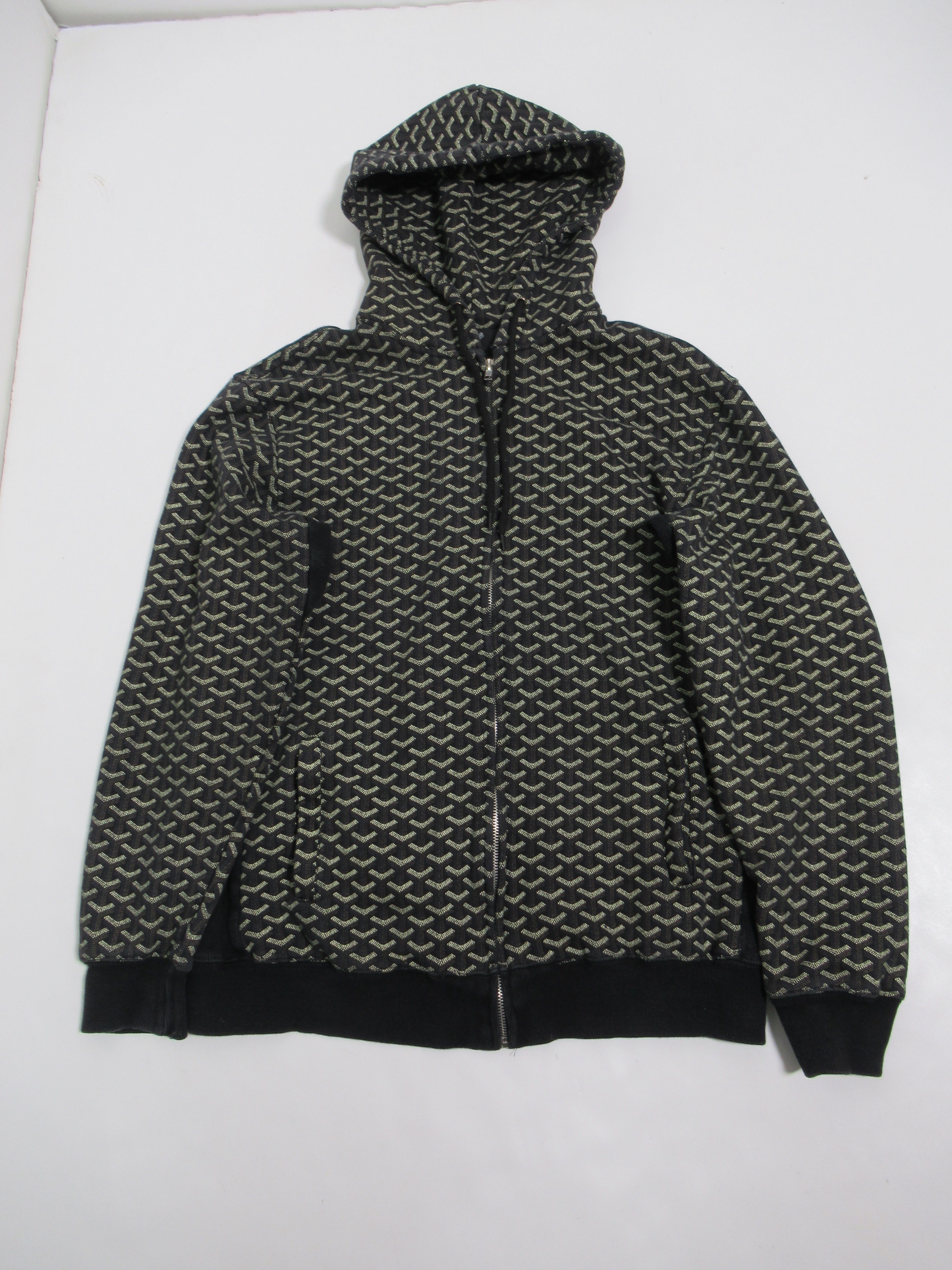 Goyard X Christopher Wanton Hoodie Jacket Monogram Black Multi Size L