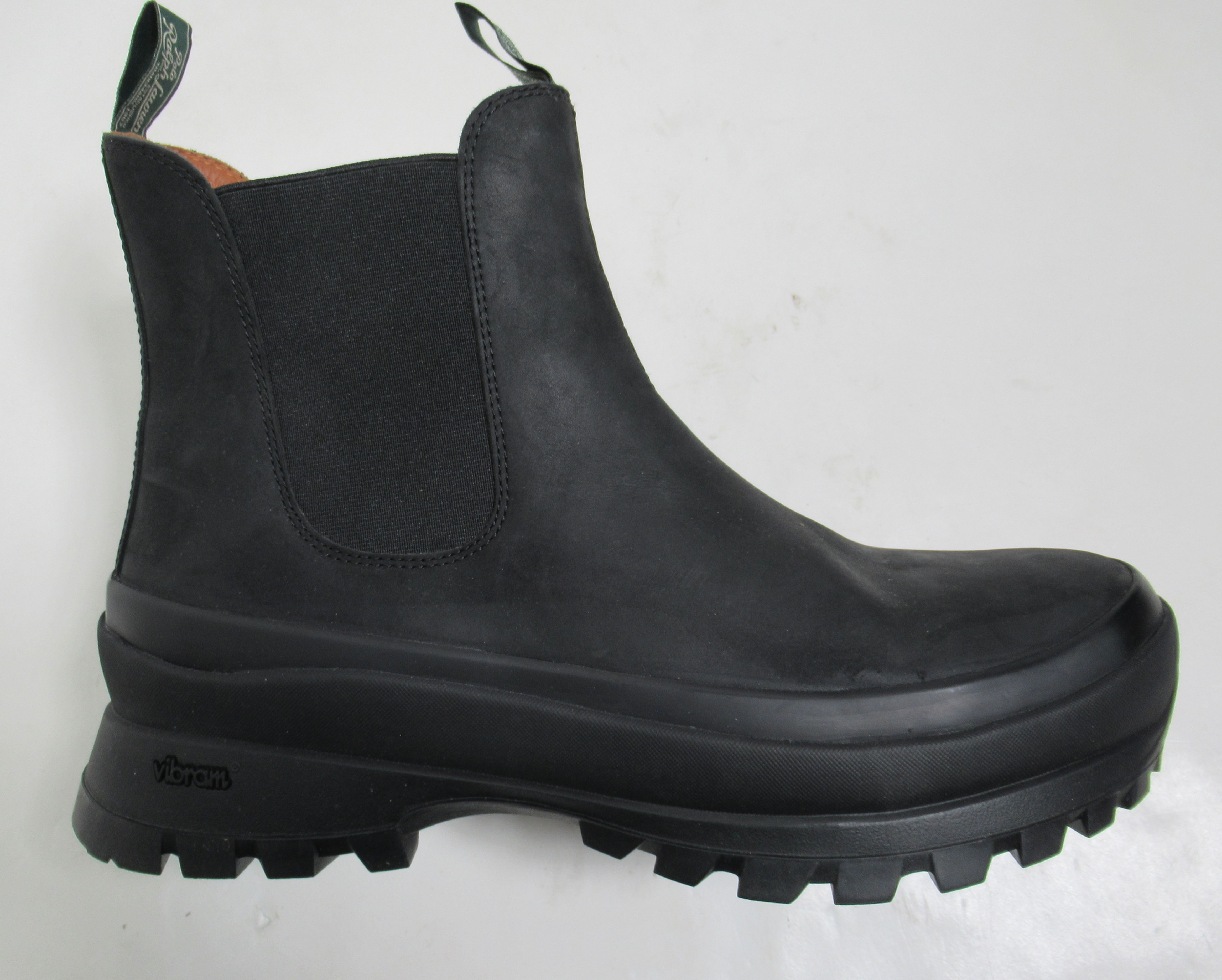 Polo Ralph Lauren Unisex Logan Leather Chelsea Boot Black 13 US M / 14.5 US W