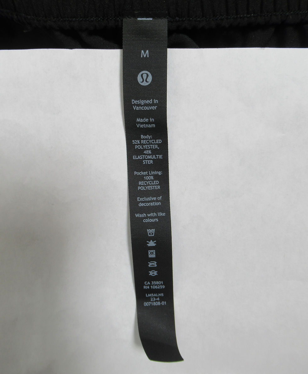 Thumbnail: Lululemon Men's ABC Pull-On Pant 29" Obsidian Warpstreme Size M