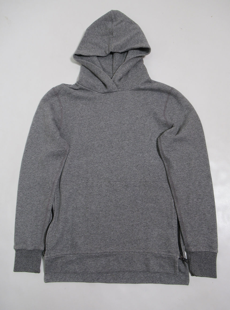 Thumbnail: John Elliott Hooded Villain Sweatshirts Slim-Fit Kangaroo Pocket Dark Grey S