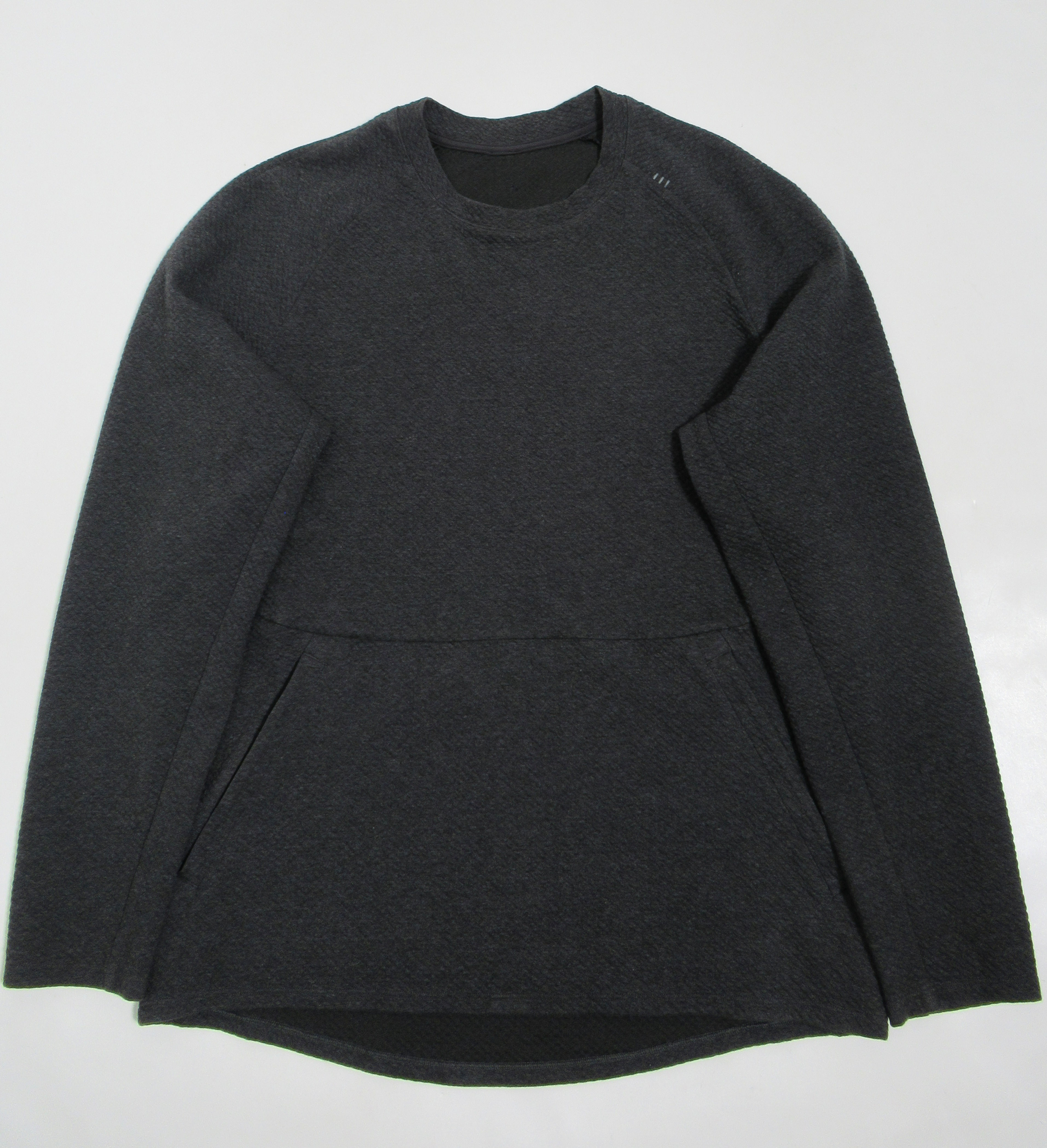Lululemon Men's At Ease Crew Heathered Black / Black Knit Size L