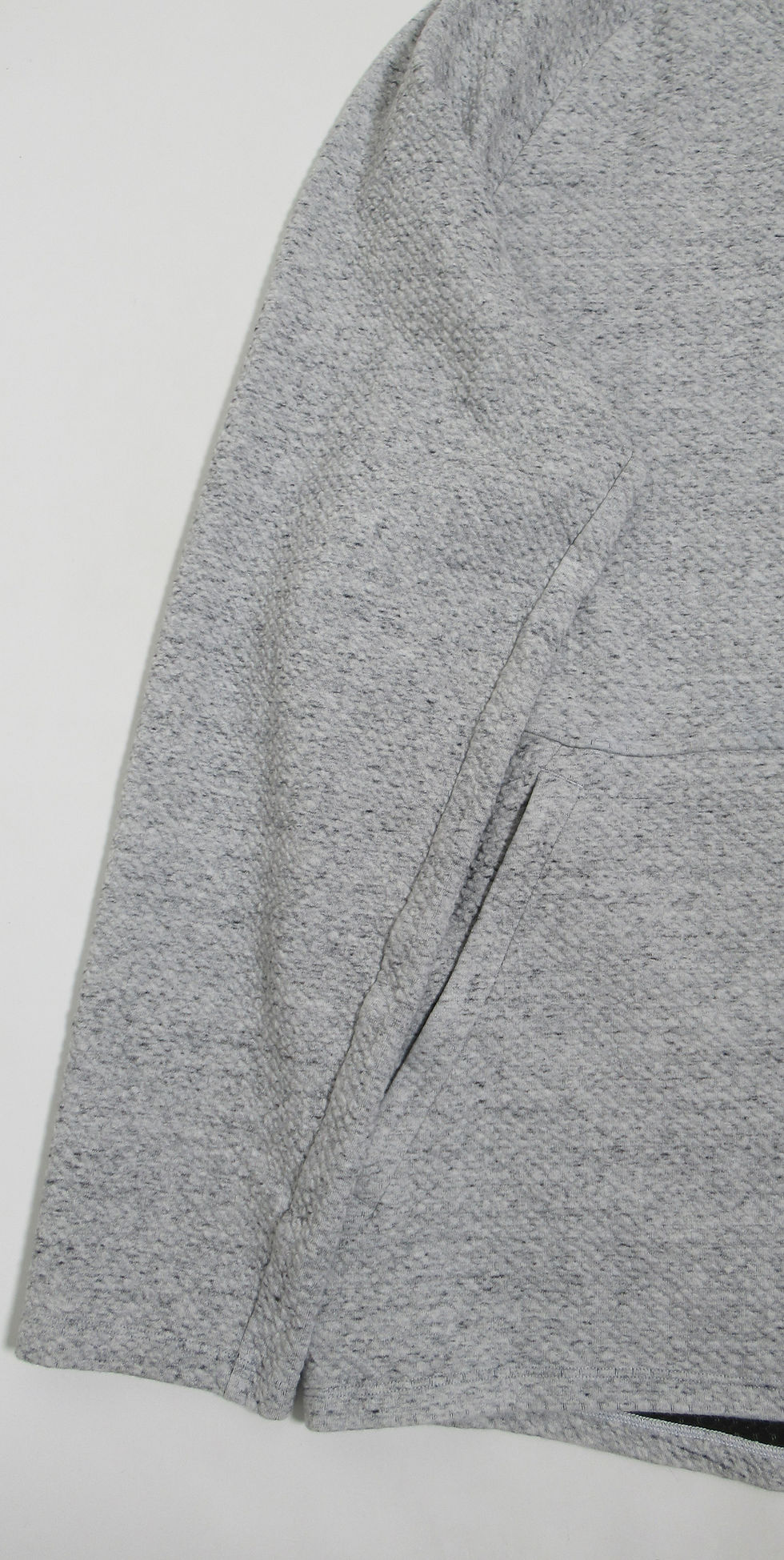 Thumbnail: Lululemon Men's At Ease Crew Heathered Melody Light Grey / Black Knit Size XL