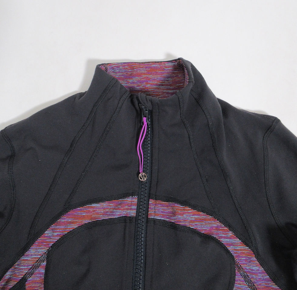 Thumbnail: Lululemon Define Jacket Deep Coal / Wee Are From Space Black March Multi Size 6