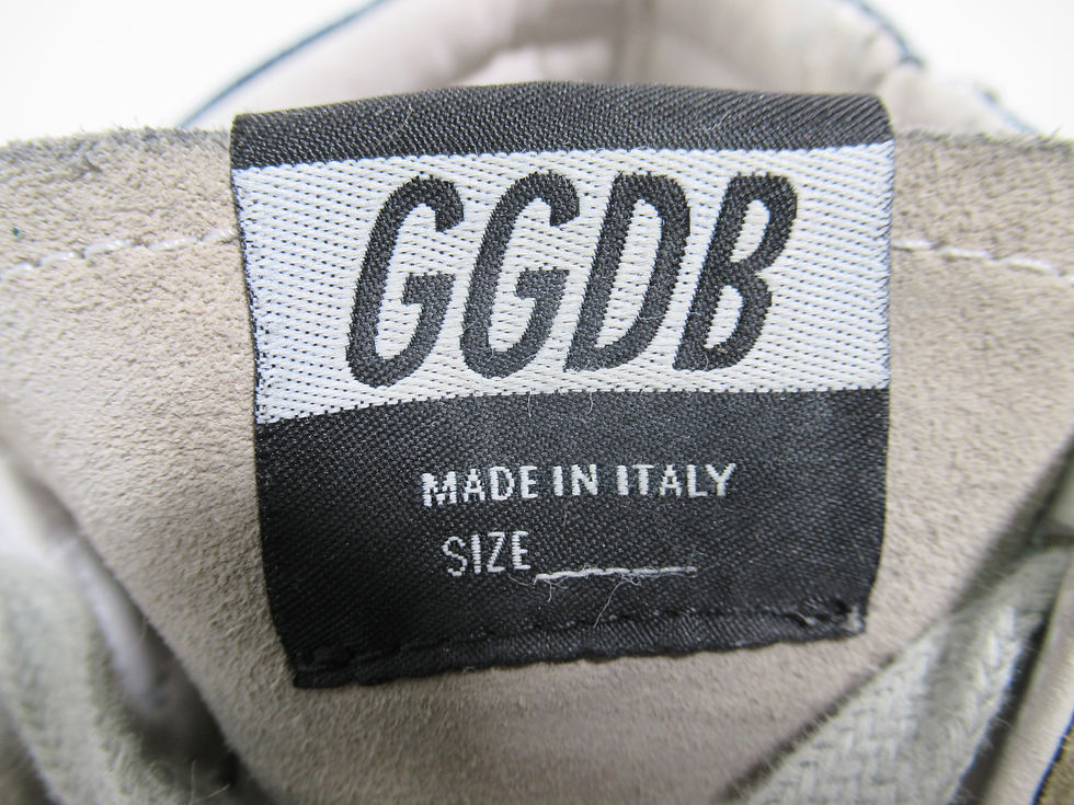 Thumbnail: Golden Goose Men's Slide Sneakers In Denim and Leather White Star Grey 13 US
