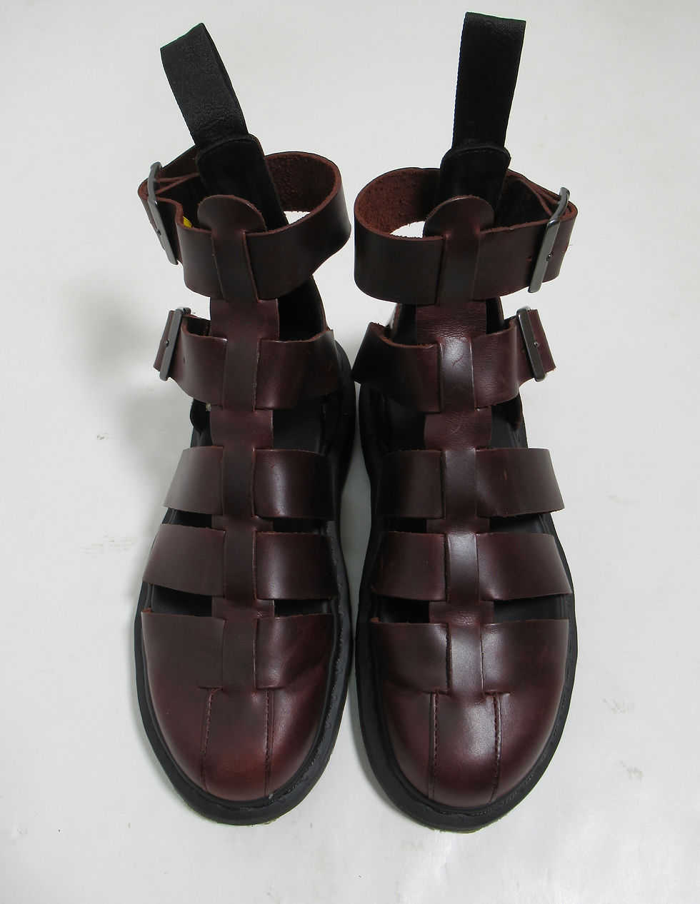 Thumbnail: Dr Martens Unisex Geraldo Leather Gladiator Sandals Brown 8 US M / 9 US L / 7 UK