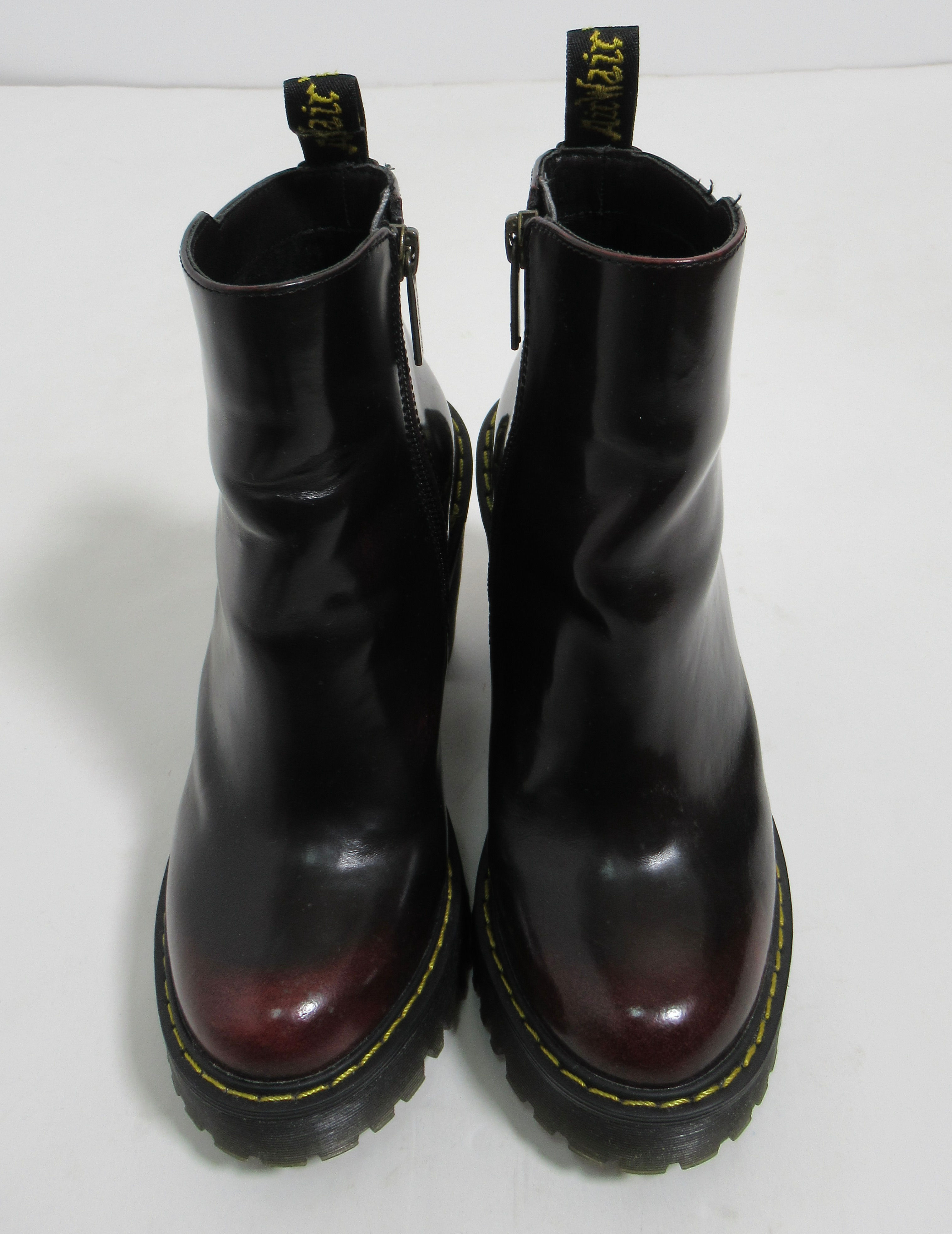Dr Martens Magdalena Arcadia Heeled Chelsea Boots Cherry Red 5 US L / 3 UK
