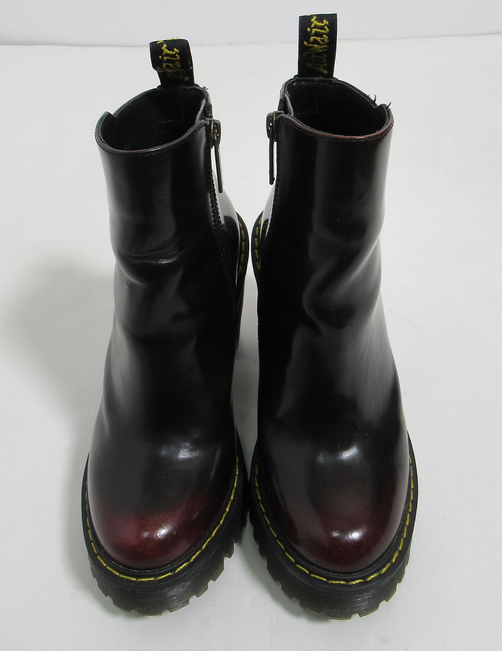 Thumbnail: Dr Martens Magdalena Arcadia Heeled Chelsea Boots Cherry Red 5 US L / 3 UK