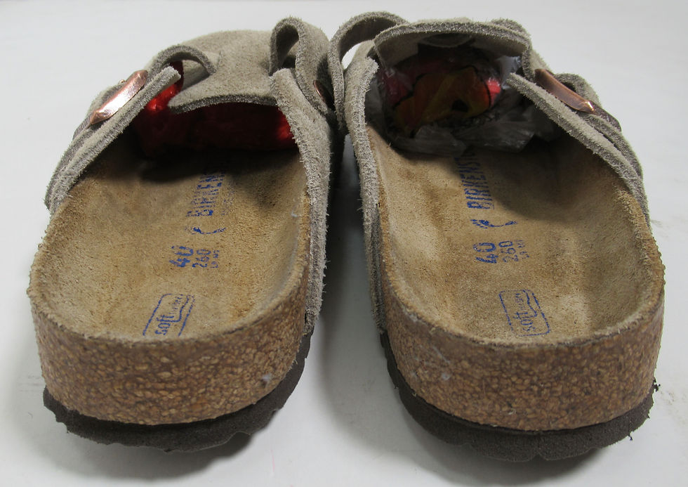 Thumbnail: Birkenstock Boston Soft Footbed Suede Leather Taupe 7 US M / 9 US L / 6 UK