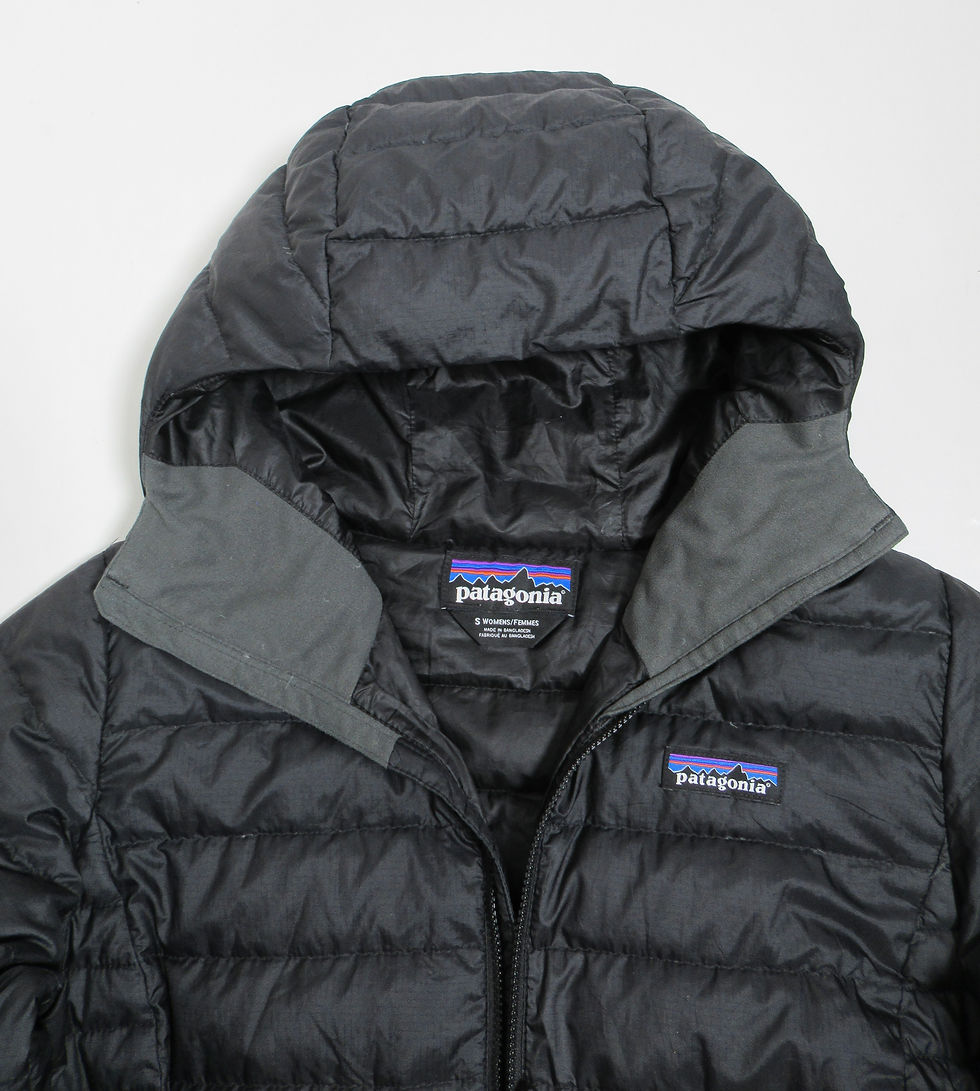Thumbnail: Patagonia Women's Down Sweater Hoodie Jacket Black BLK 84711SP17 Size S