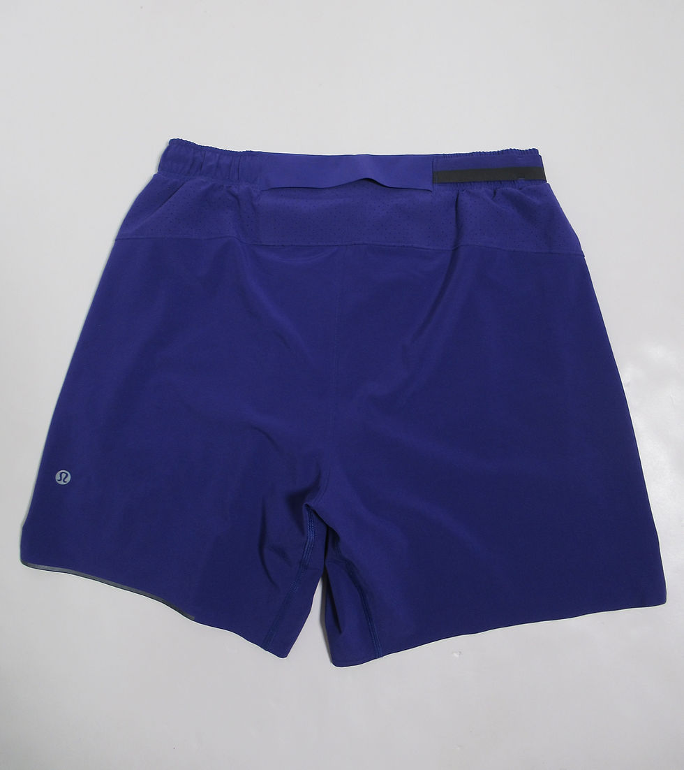 Thumbnail: Lululemon Men's Surge Lined Short 6" Petrol Purple Size M Mesh, Swift