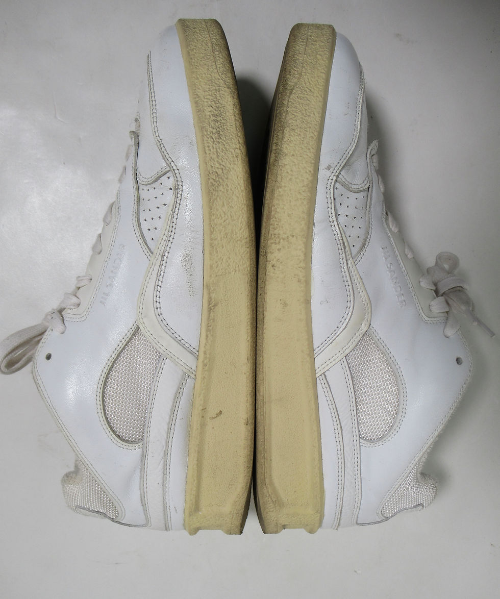 Thumbnail: Jil Sander Men's Low-Top Sneakers Optic White Leather 13 US M / 10 UK / 44 EU