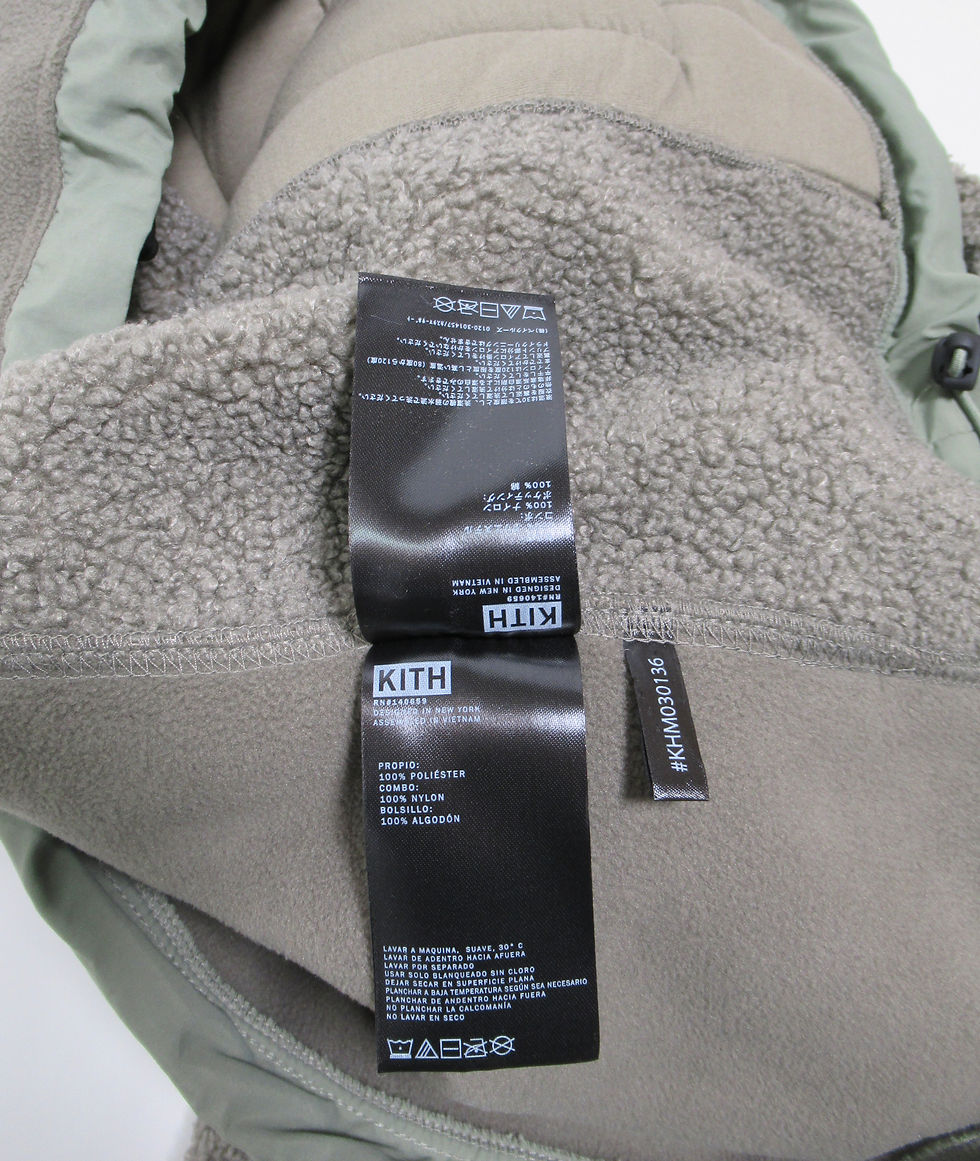 Thumbnail: Kith Men's Bonded Sherpa Quarter Zip Hoodie Cypress KHM030136-311 Size M