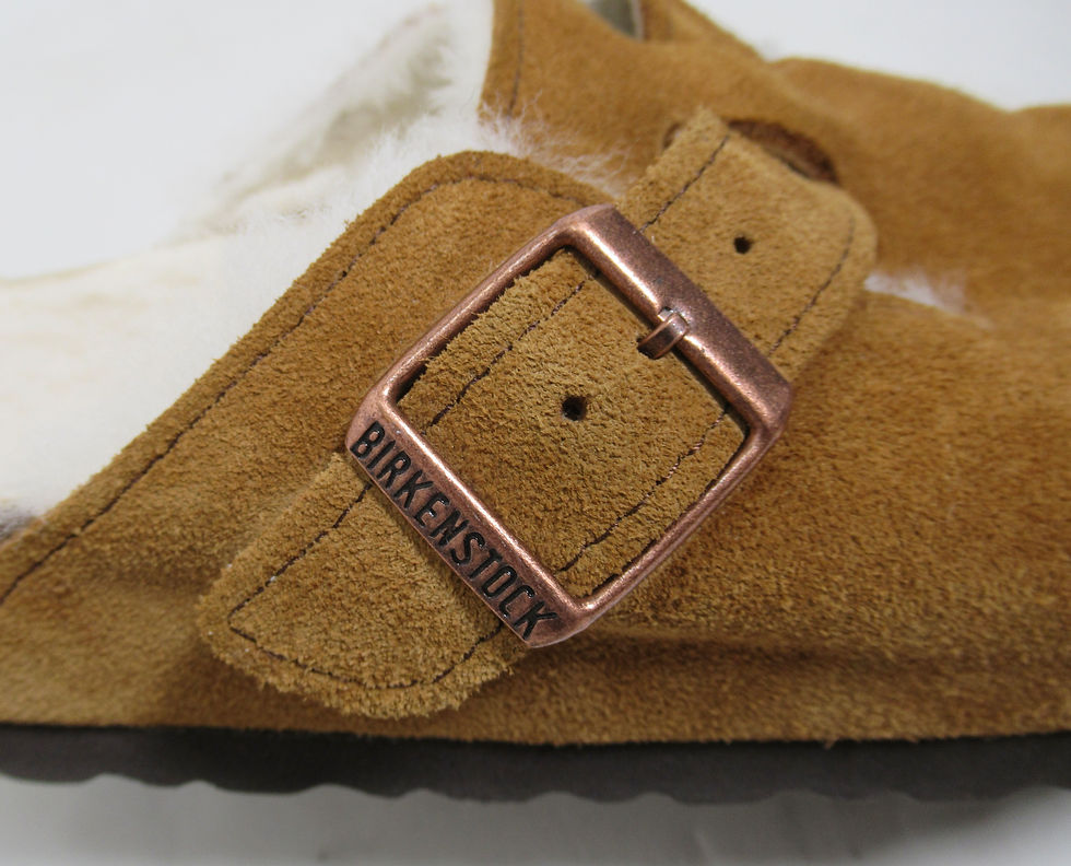Thumbnail: Birkenstock Unisex Boston Shearling Clog Suede Leather Mink Size 8 US L / 6 US M