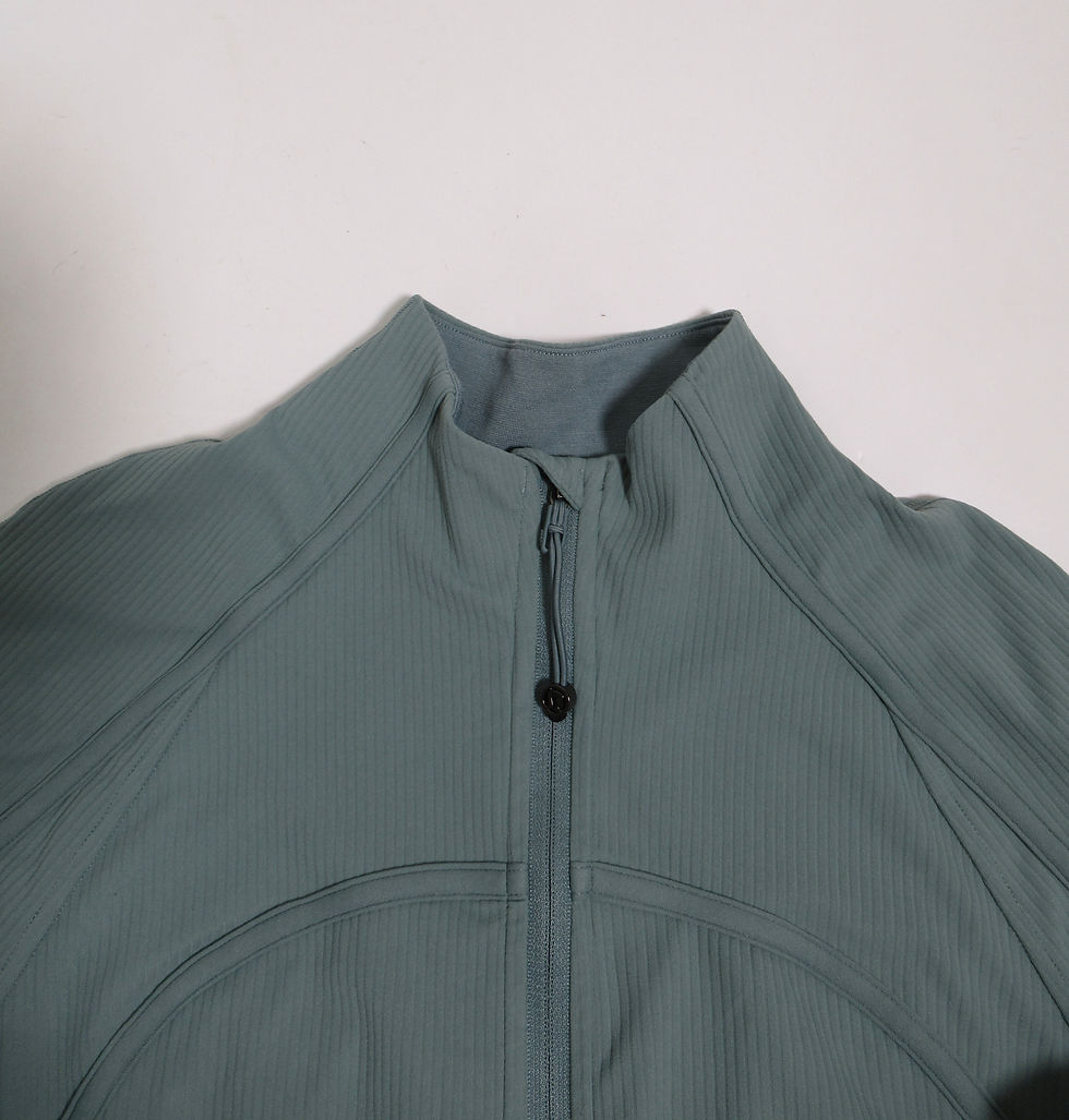 Thumbnail: Lululemon Women 's Ribbed Nulu Cropped Define Jacket Tidewater Teal Size 8