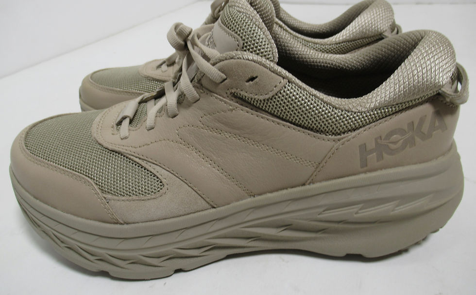Thumbnail: Hoka Unisex Bondi L 'Oxford Tan' Shoes OTOT 1110538 Size 11.5 US M / 12.5 US W