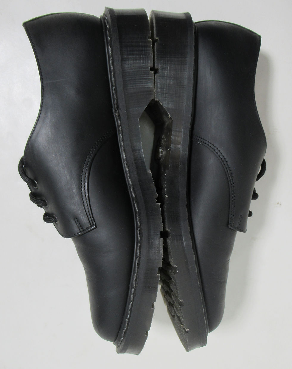 Thumbnail: Solovair Men's Black Greasy Gibson Shoes Black Size 8.5 USA / 7.5 UK / 41.5 EU