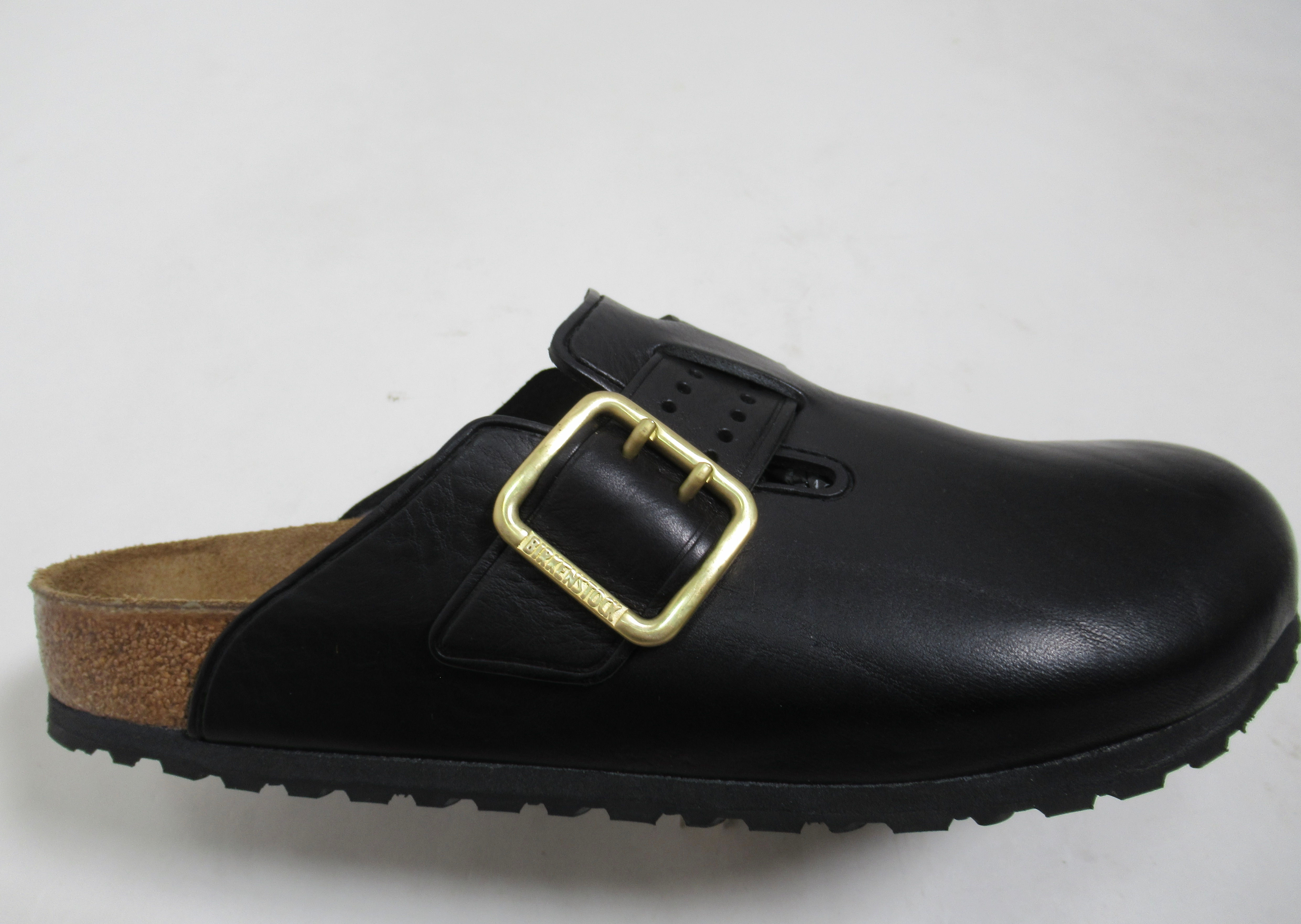 Birkenstock Men's Boston Bold Leather Black 13 US / 12 UK / 46 EU