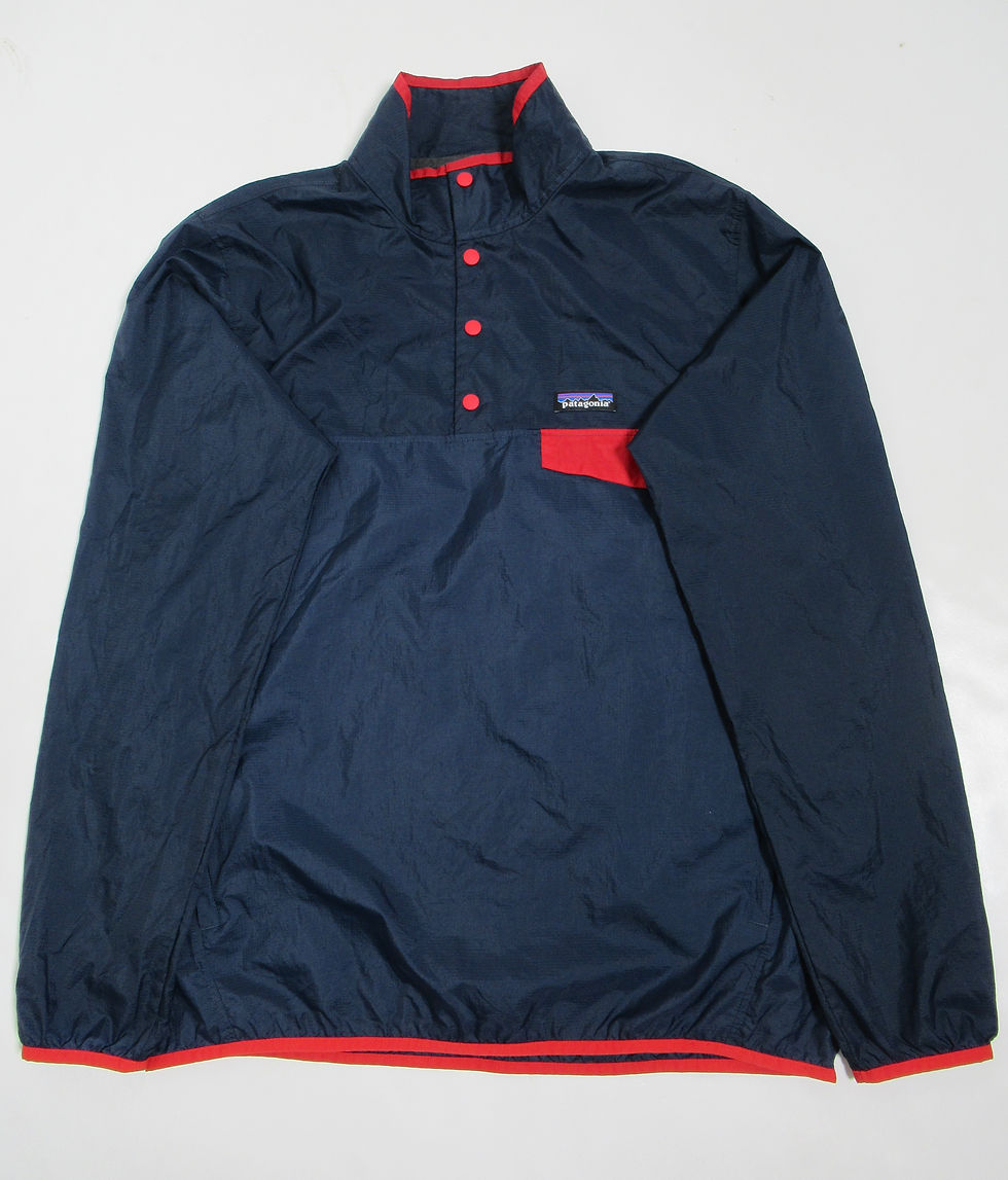 Thumbnail: Patagonia Men's Houdini® Snap-T® Pullover Stone Blue w/New Navy SBNE 24150SP19 M