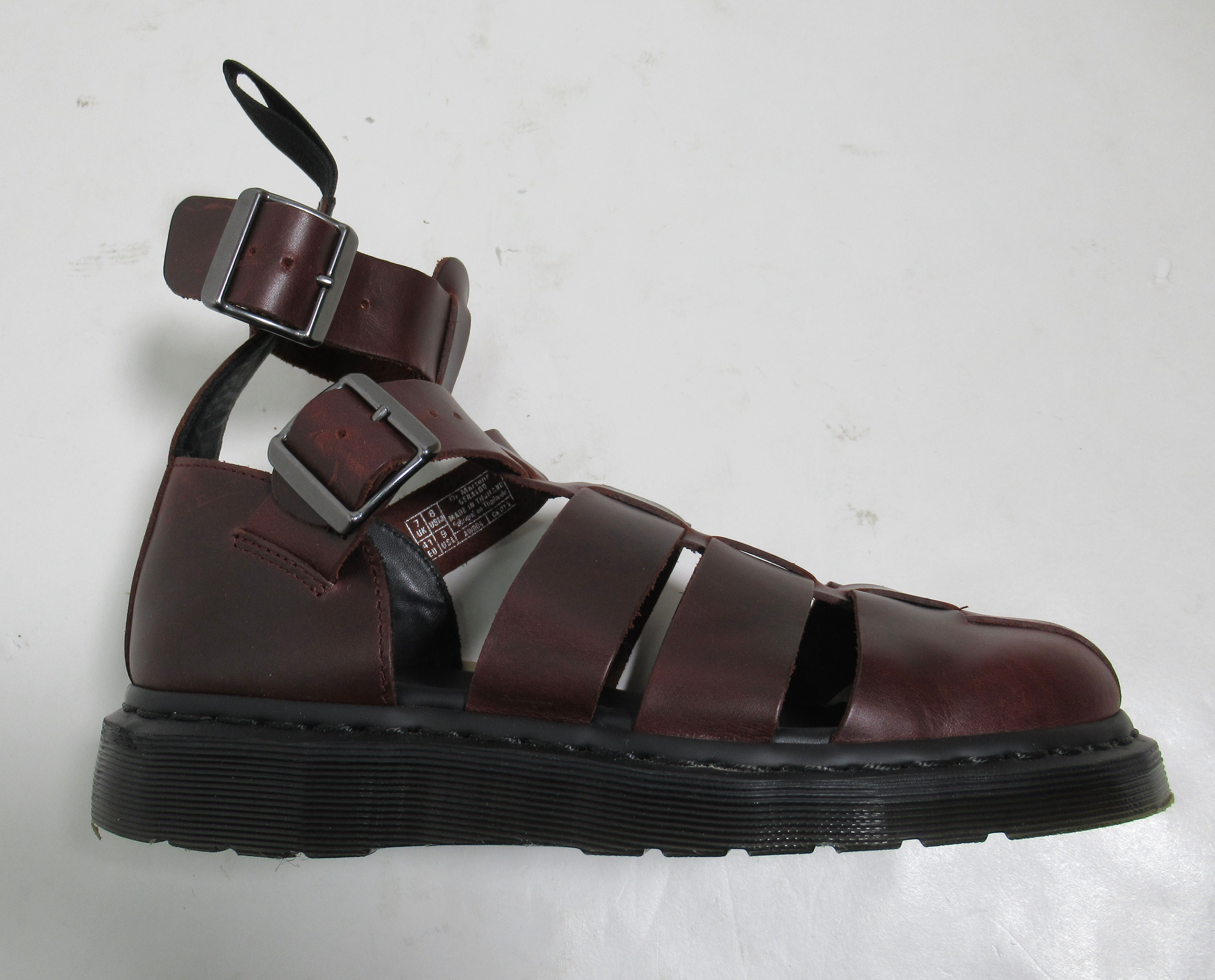 Dr Martens Unisex Geraldo Leather Gladiator Sandals Brown 8 US M / 9 US L / 7 UK