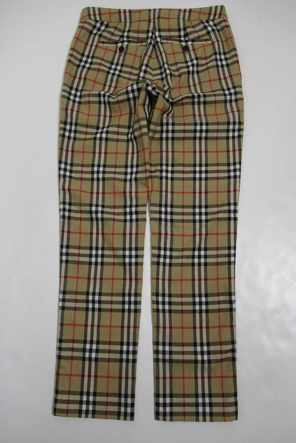 Thumbnail: Burberry Women's Check Fleur Tailored Pant Archive Beige Size 4 US 6 UK