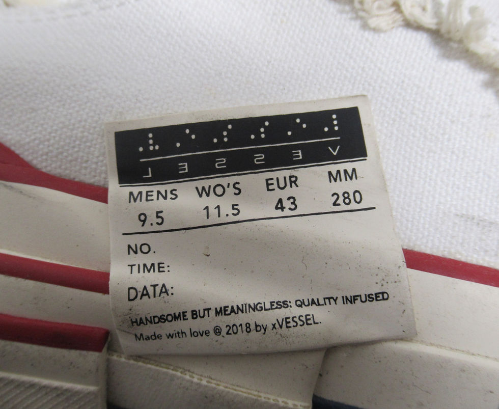Thumbnail: Vessel x Yohji Yamamoto Unisex Low Top Canvas Sneakers White 9.5 M / 11.5 W