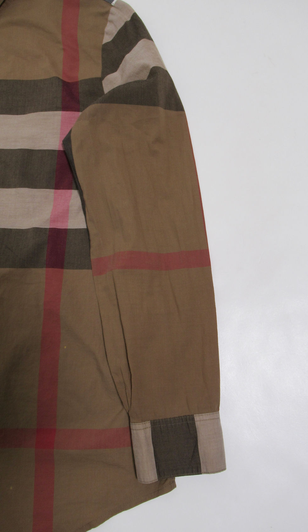 Thumbnail: Burberry Women's Check Button Down Shirt Tan Multi Size S