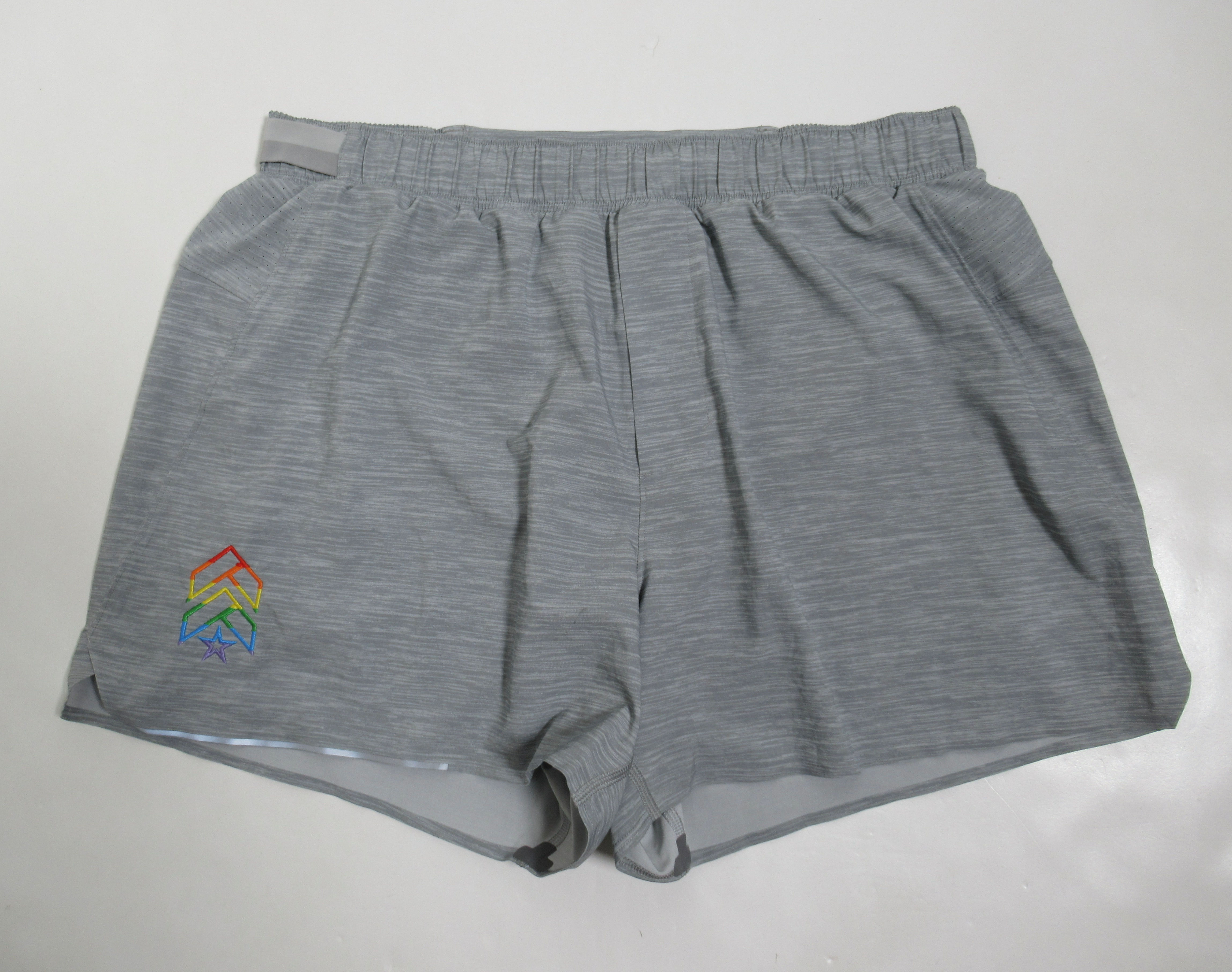 Lululemon Men's Surge Short *4" Updated Heather Allover Sea Salt Light Cast L