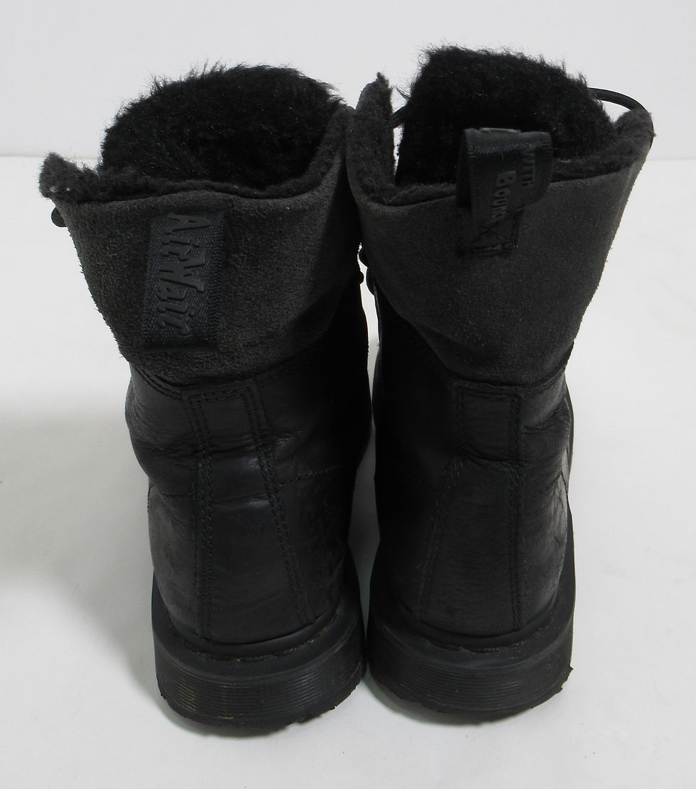 Thumbnail: Dr Martens 1460 Kolbert Boot Wintergrip Faux Fur Lined Black 7 US M / 8 US L