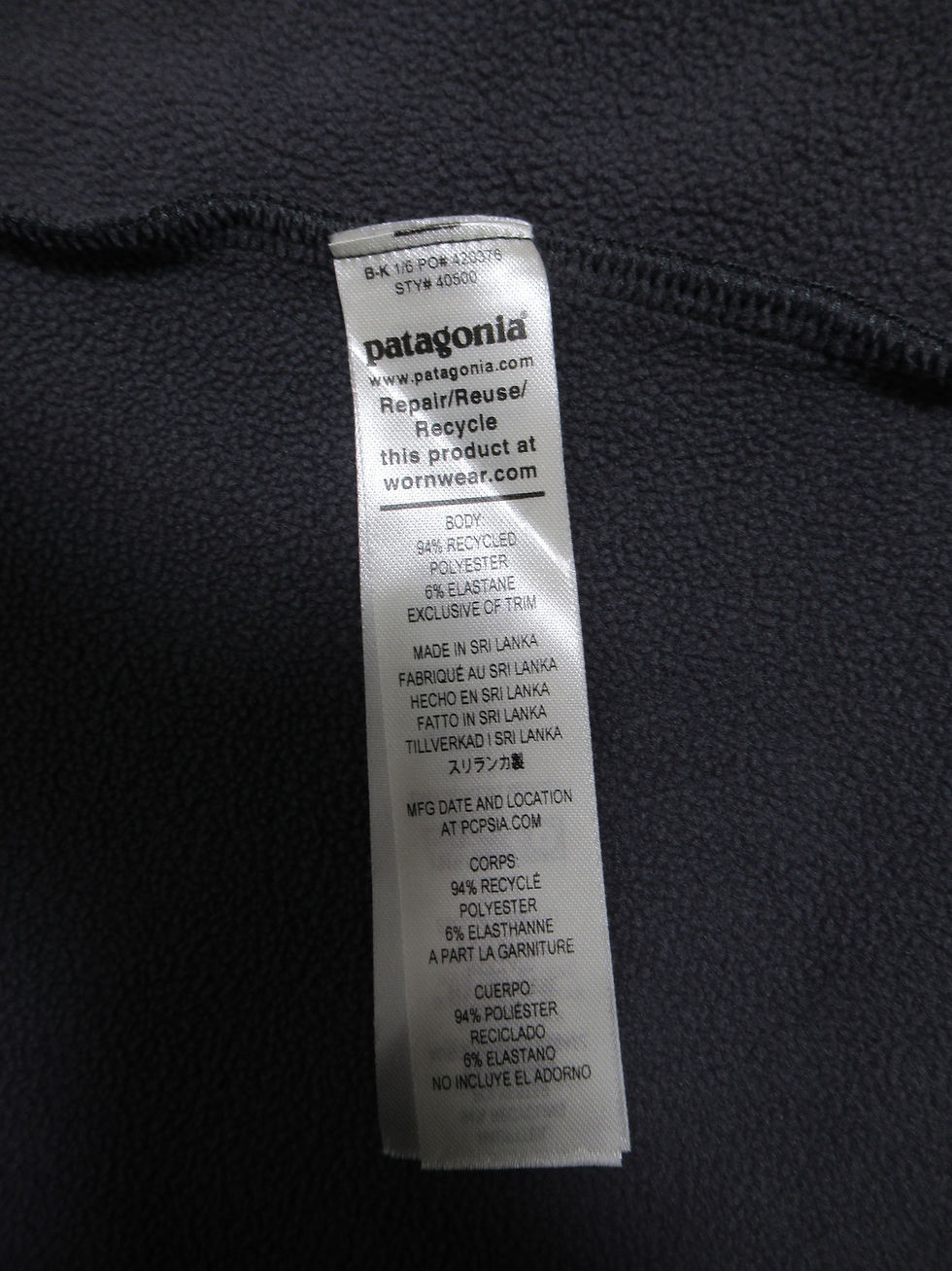 Thumbnail: Patagonia R1® Daily Zip-Neck Light Smolder Blue X-Dye SBLX 40500FA22 Size M
