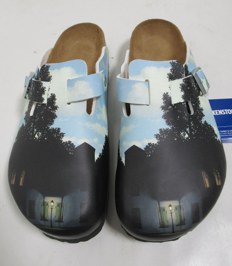 Thumbnail: Birkenstock Boston Magritte House Birko-Flor Black Size 7 US M / 9 US L / 40 EU